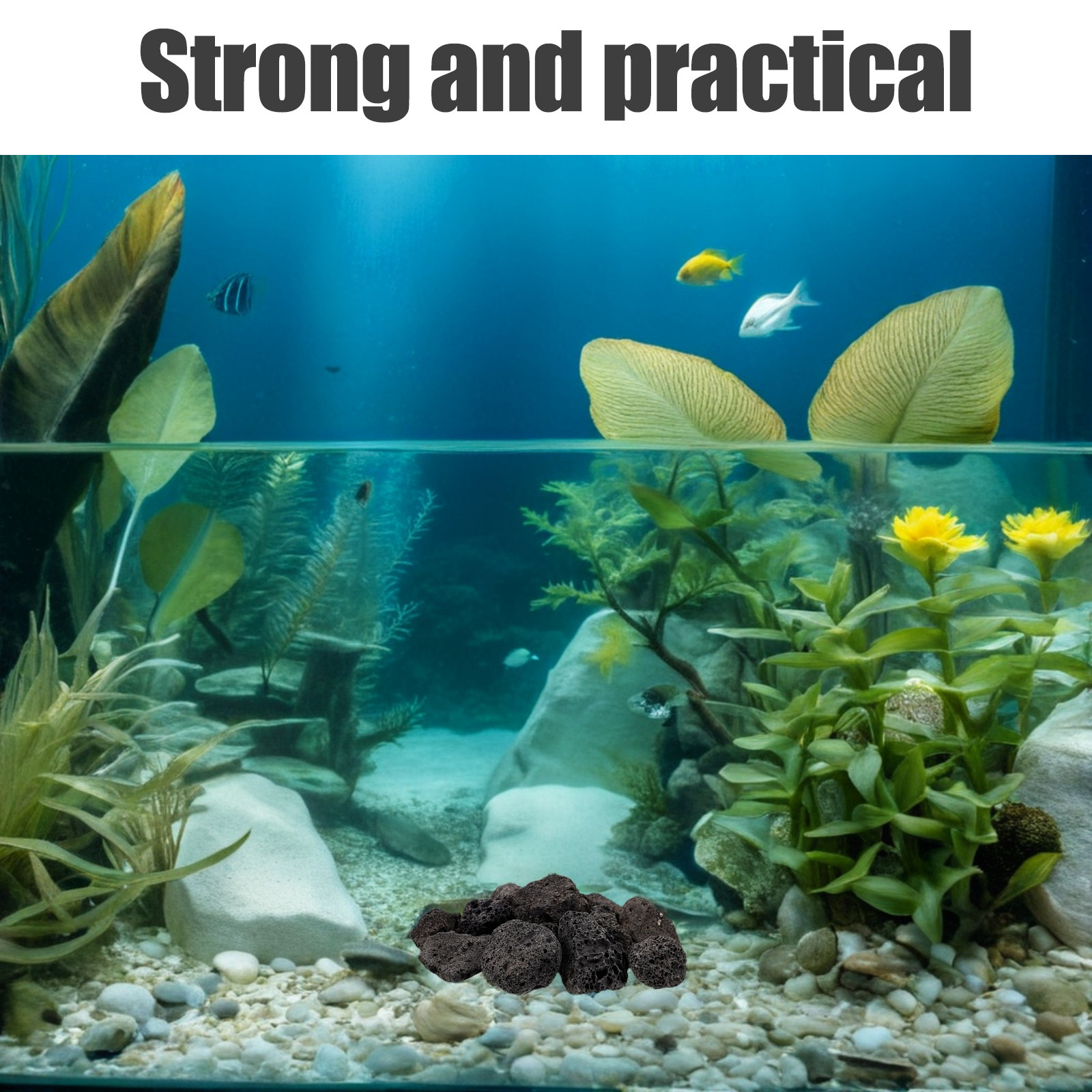Aquarium Plants - 1Pack Volcanic Stone Decoration Rocks for