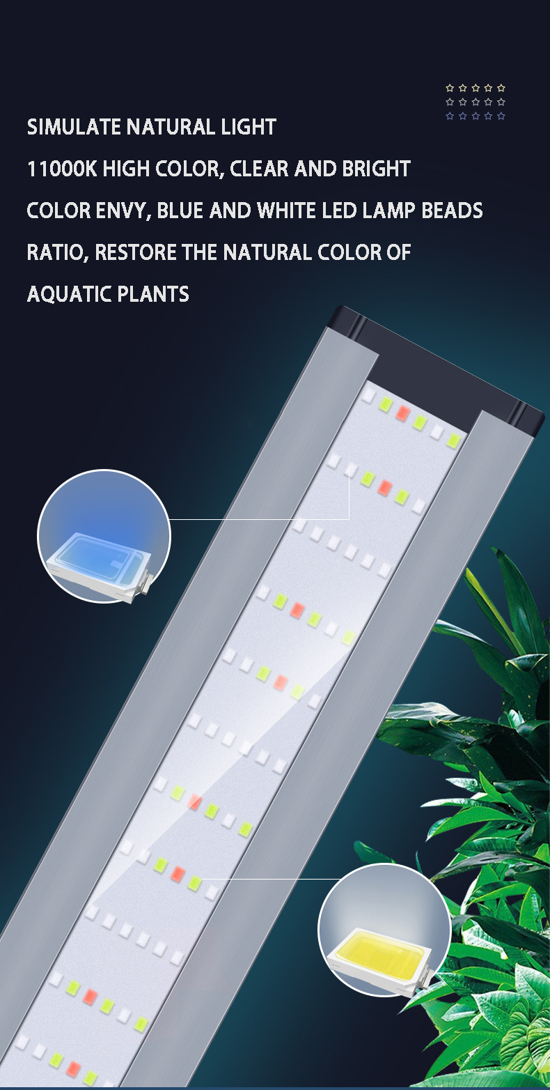 Aquarium LED lights Aluminum a - Aquarium Plant Red review and price