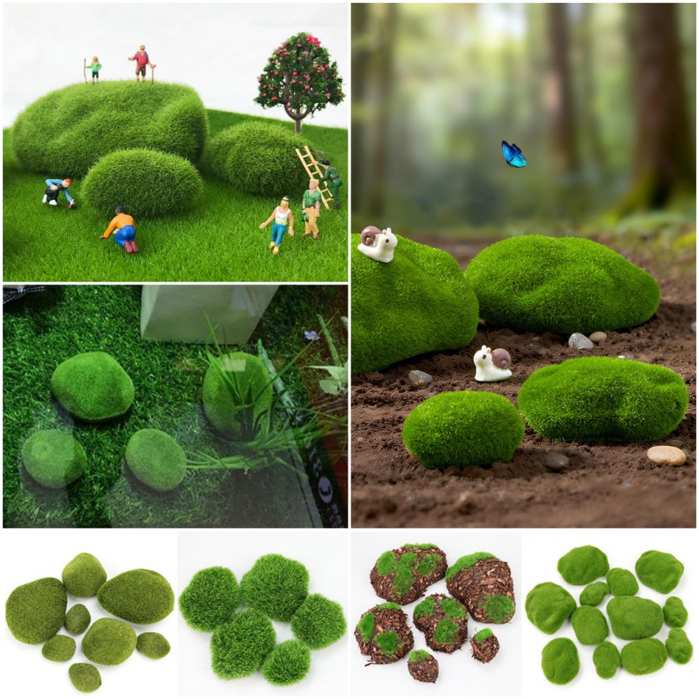 2/4/6/10PCS Green Artificial M - Planted Aquarium Moss review and price