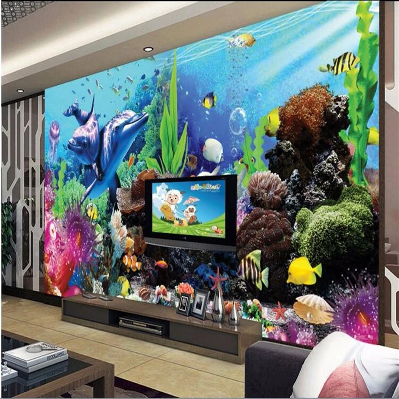 beibehang custom tereo tropica - Planted Aquarium Wallpaper review and price