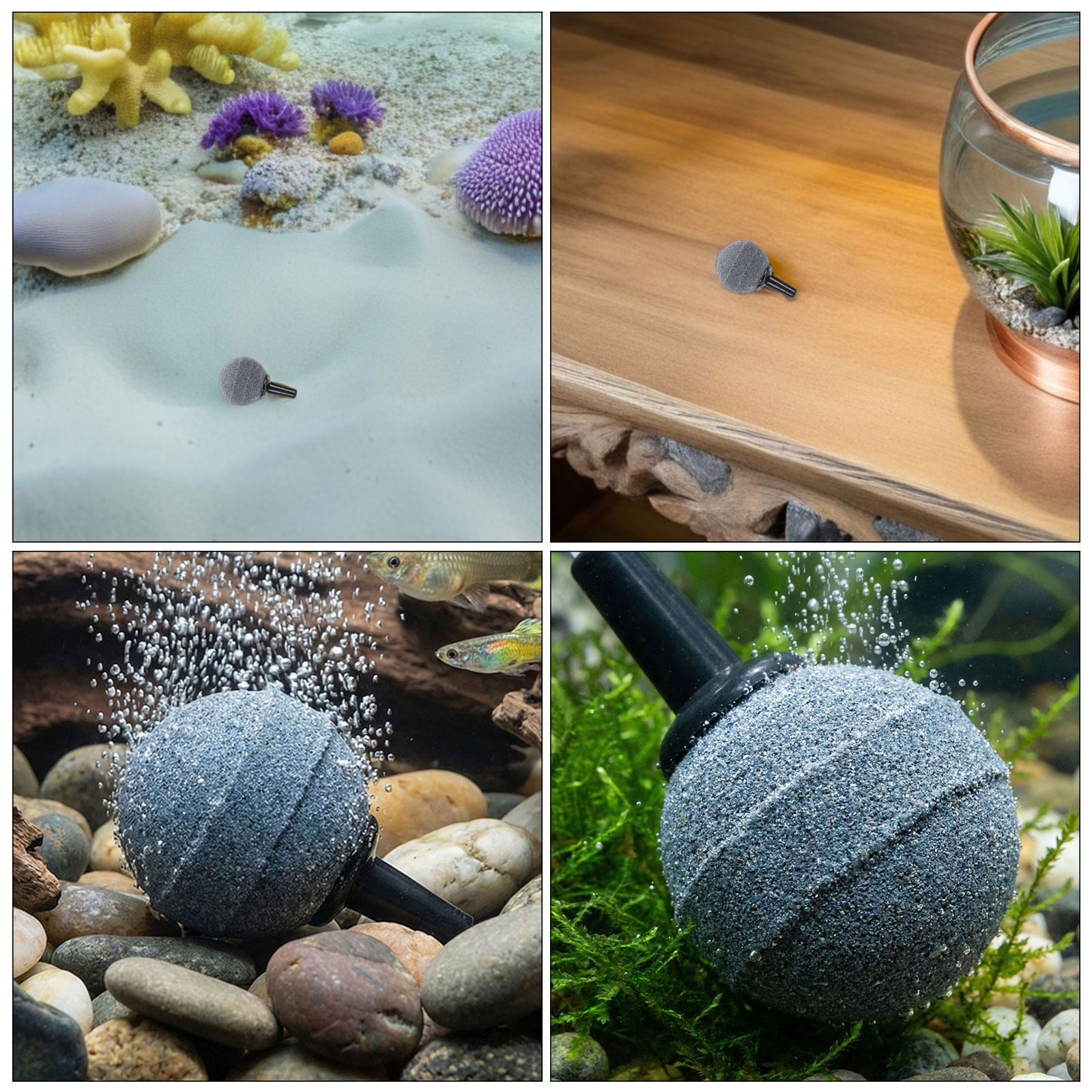 12pcs Aquarium Air Stone Bubbl - Planted Aquarium Air Stone review and price