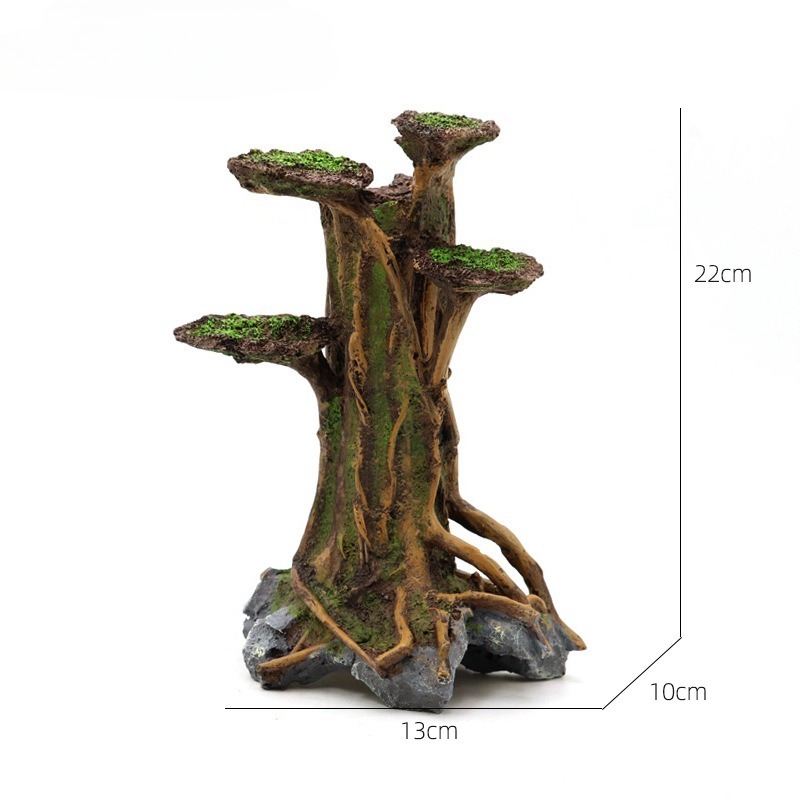 Artificial Moss Tree Driftwood - Planted Aquarium Moss review and price