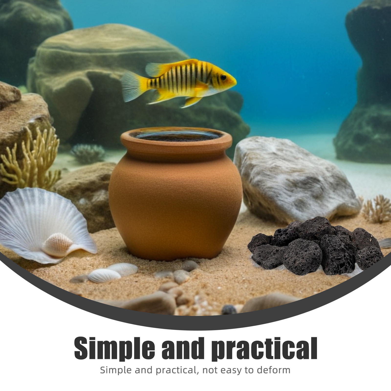 1Pack Volcanic Stone Decoratio - Aquarium Plants review and price