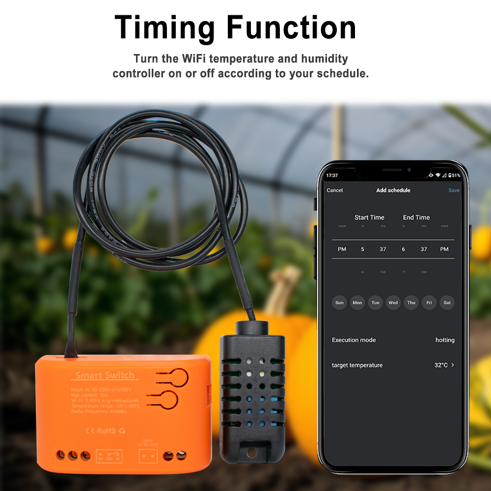 Tuya WiFi Temperature Humidity - Aquarium Plants review and price