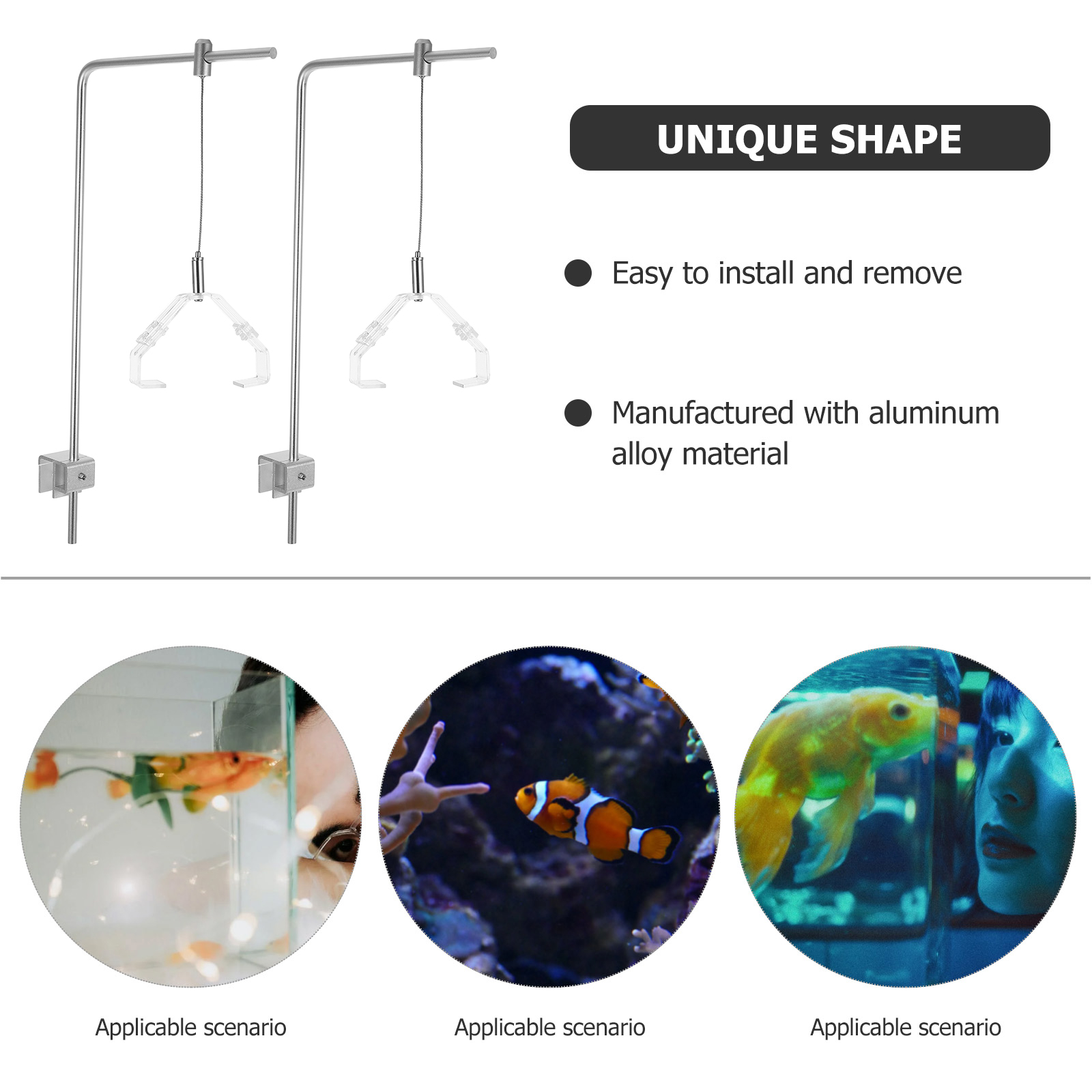 2pcs Aquarium Light Holder Wit - Aquarium Planted Fish Tank review and price